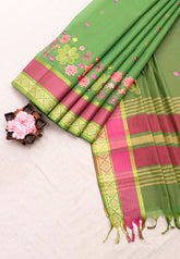 KANCHI COTTON WORK SAREE - (DW-041)
